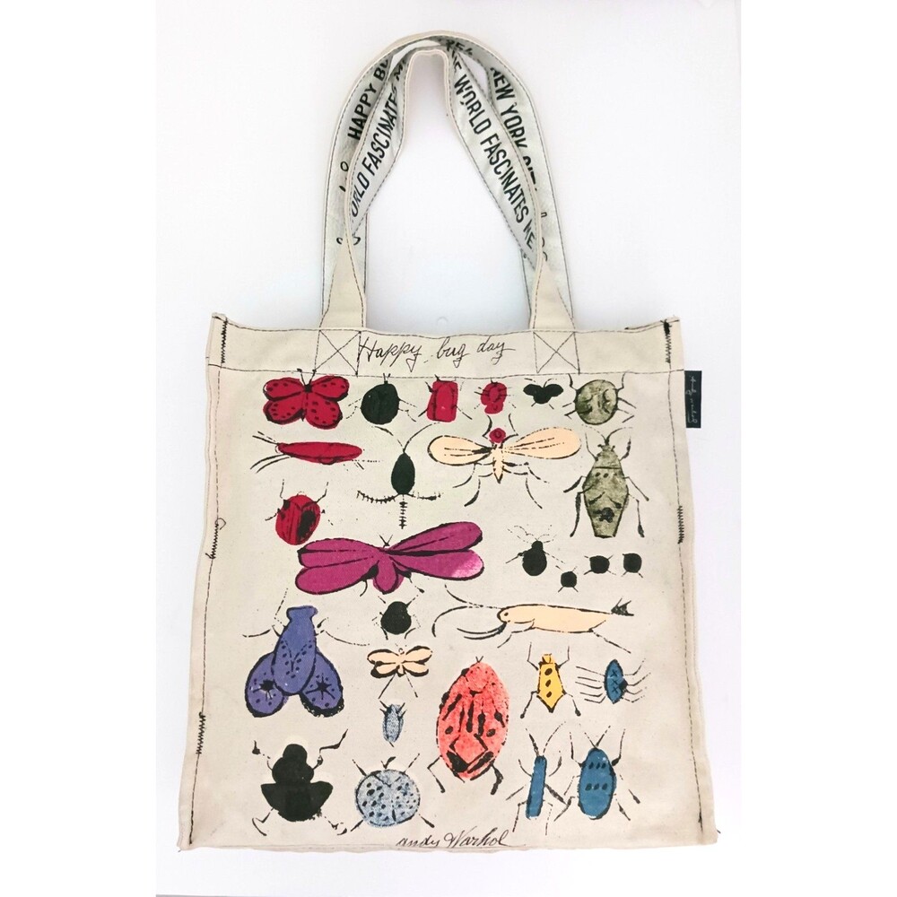 Andy Warhol Canvas Tote Happy Bug Day 14X4X15 60s Pop Art